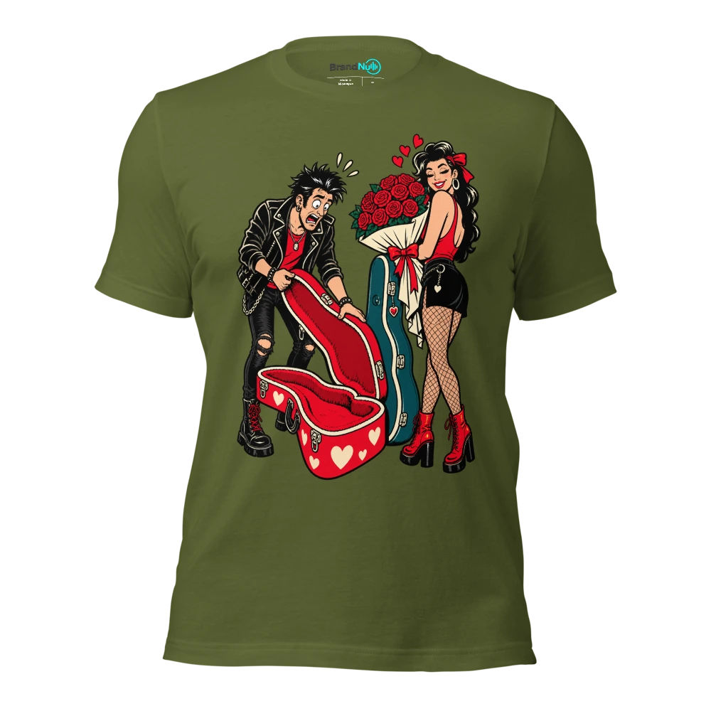 I THOUGHT WE WERE EXCLUSIVE THEN THE SIDE PROJECT T Shirt Olive Front