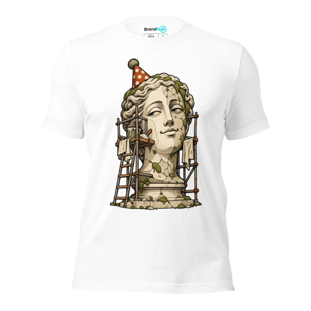 Feeling BrandNu. The face is a listed building T Shirt White Front