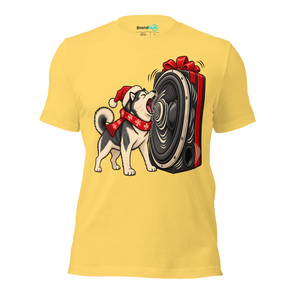 THE HUSKY HAS JOINED THE SUB SECTION T Shirt Yellow Front