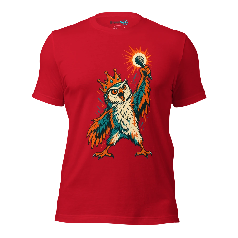 THE NIGHT OWL HAS REQUESTED AN AFTERNOON SET T Shirt Red Front