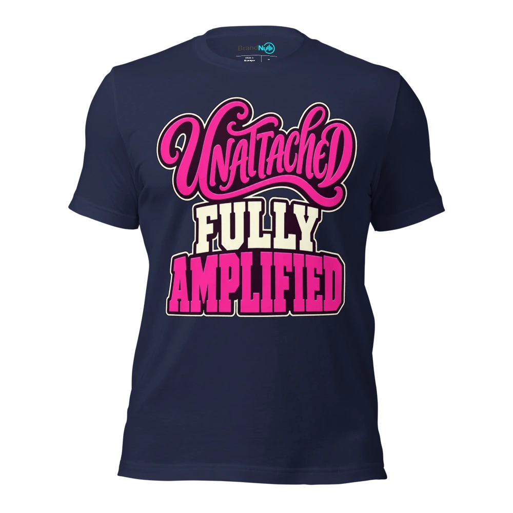 UNATTACHED FULLY AMPLIFIED T Shirt Navy Front