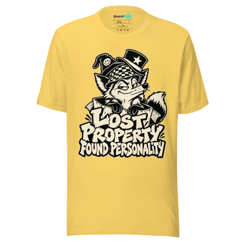 LOST PROPERTY FOUND PERSONALITY T Shirt - Yellow