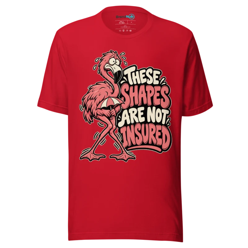 THESE SHAPES ARE NOT INSURED T Shirt - Red
