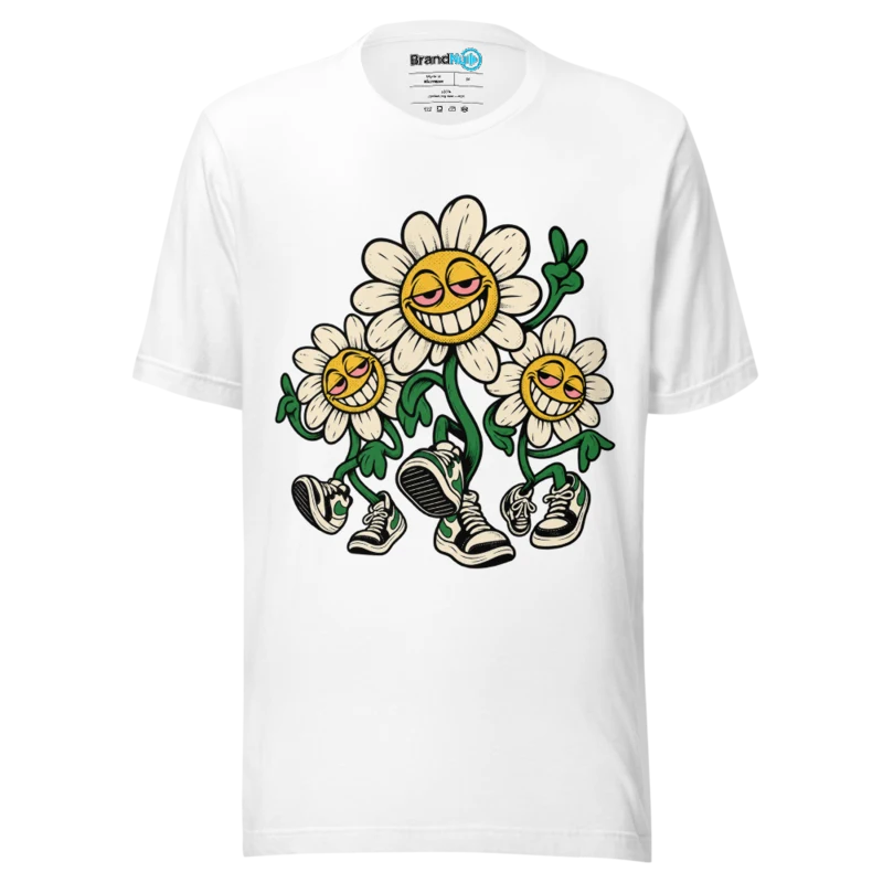 BrandNu Sleepy Daisies T-Shirt - White