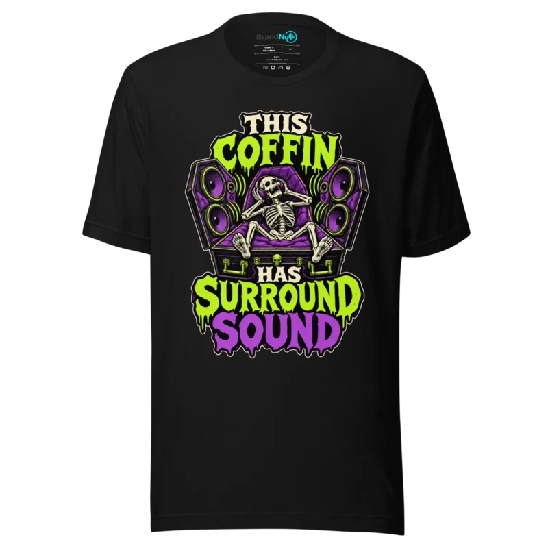 THIS COFFIN HAS SURROUND SOUND T Shirt - Black