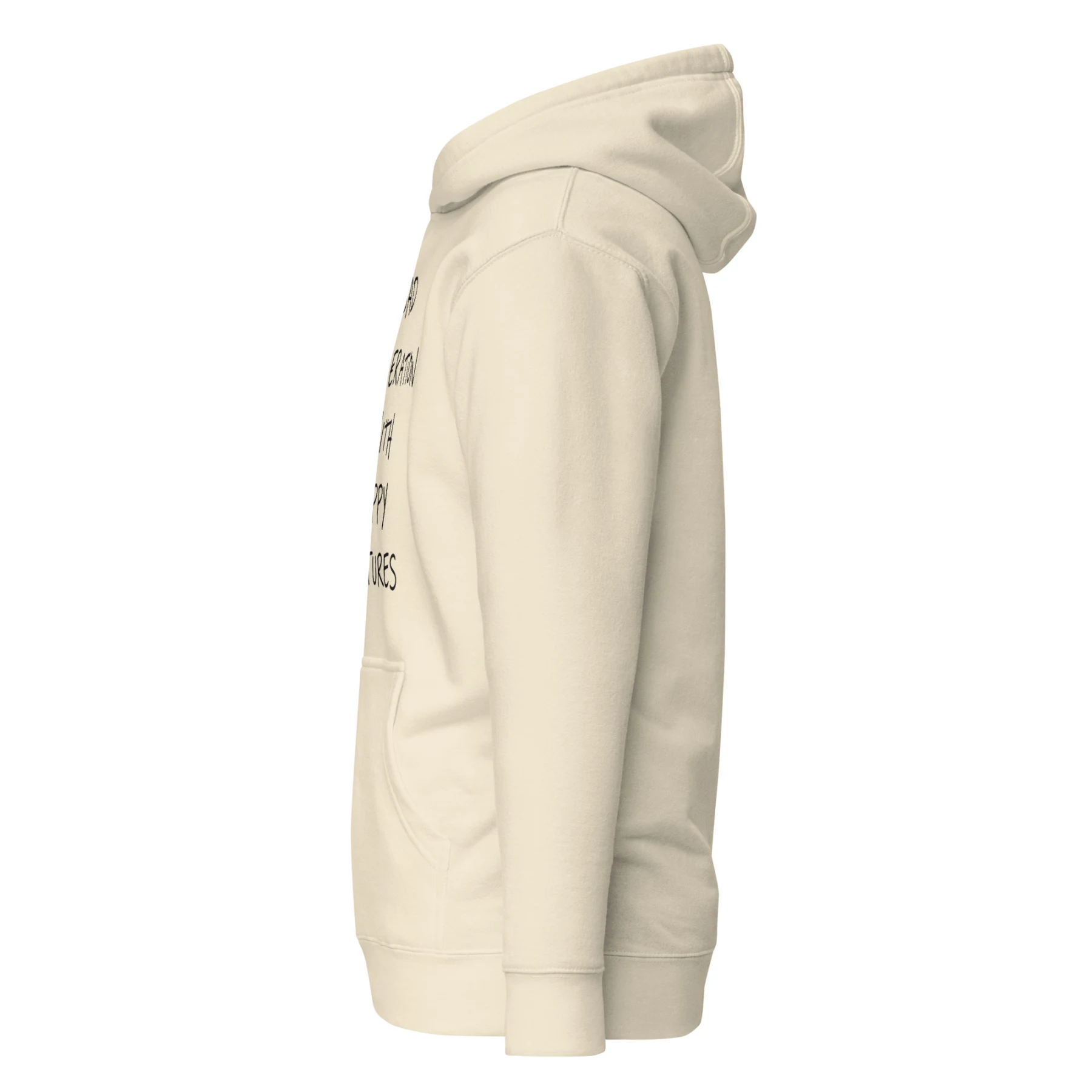 Sad Generation with Happy Pictures Hoodie for Clubbers and Thinkers