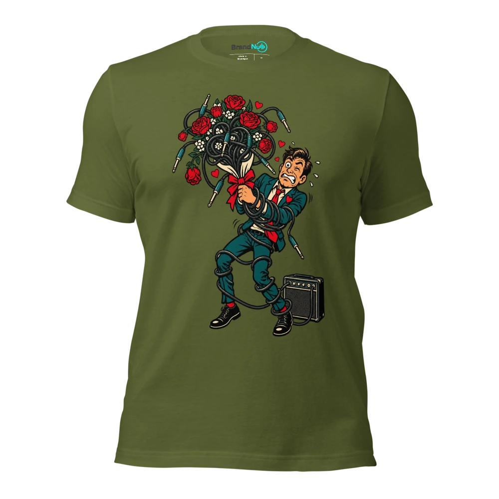 THIS BOUQUET HAS TOO MANY LEADS T Shirt Olive Front