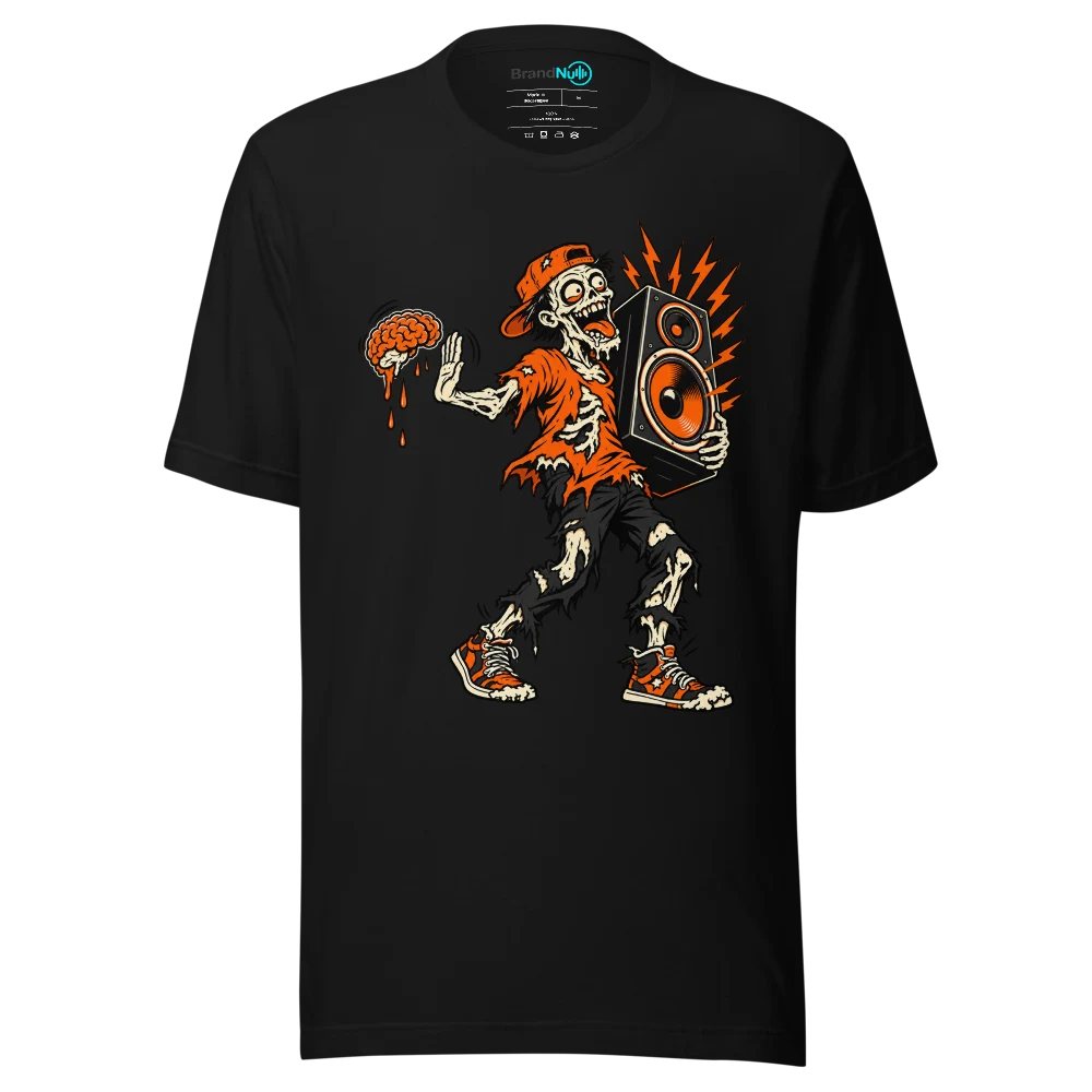BRAINS OPTIONAL BASS ESSENTIAL T Shirt Black Front