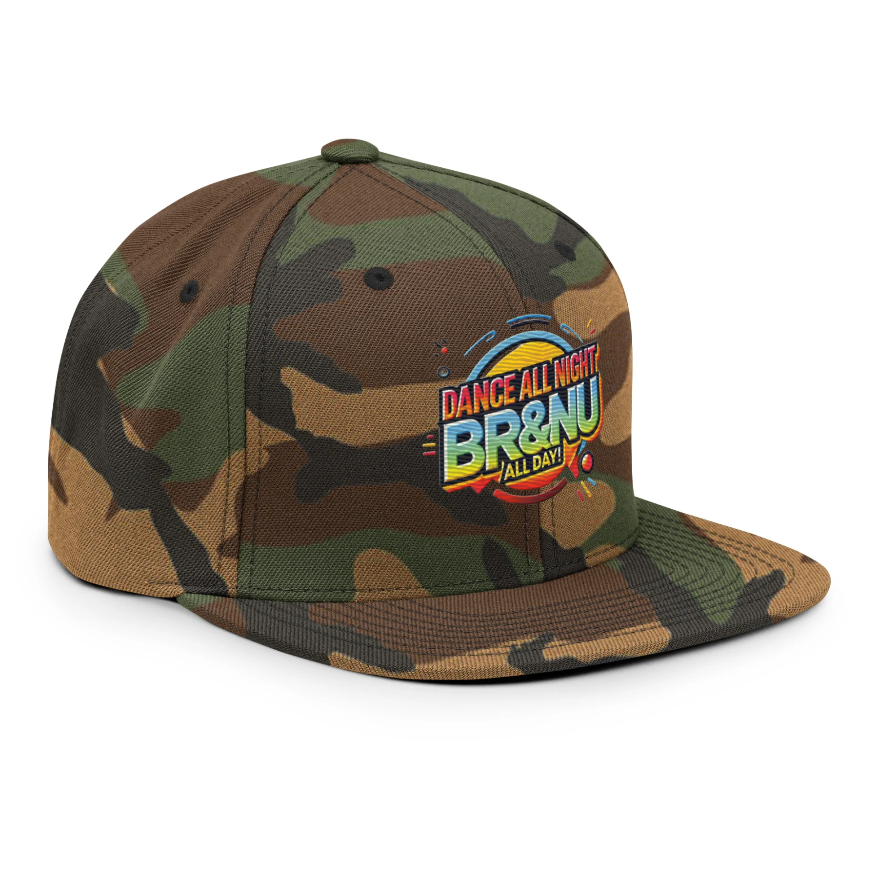 Vibrant Neon Dance All Night BR&NU Snapback