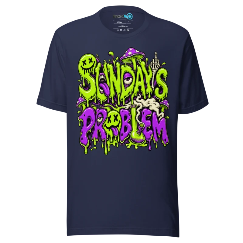 BrandNu Sunday's Problem T-Shirt - Navy