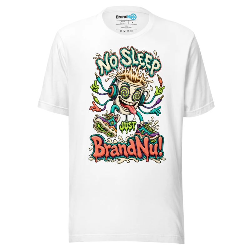 No Sleep Just BrandNu Green Character T Shirt