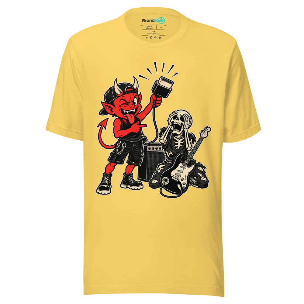 THE ROADIE HAS SUMMONED ANOTHER ADAPTOR T Shirt Yellow Front