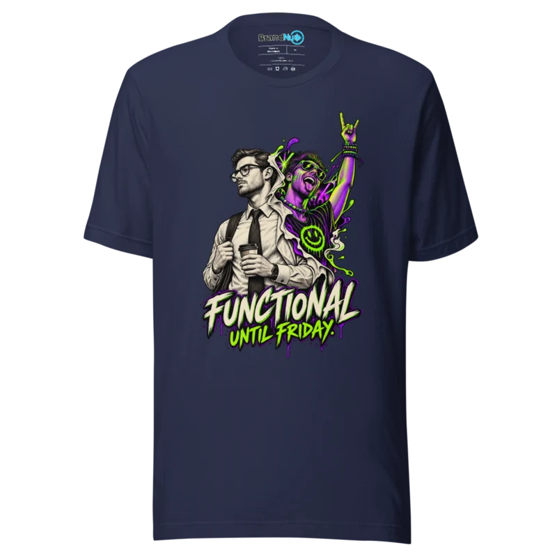Functional Until Friday T Shirt - Navy