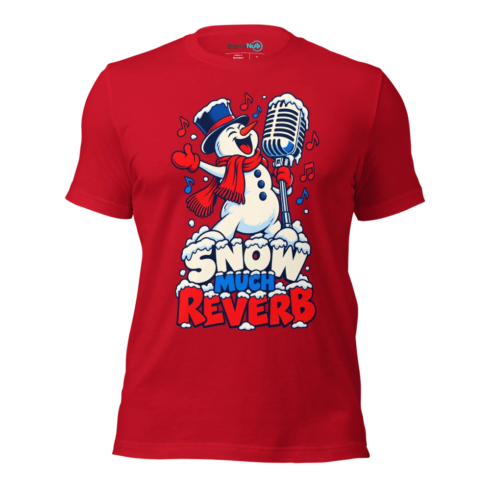 SNOW MUCH REVERB T Shirt Red Front
