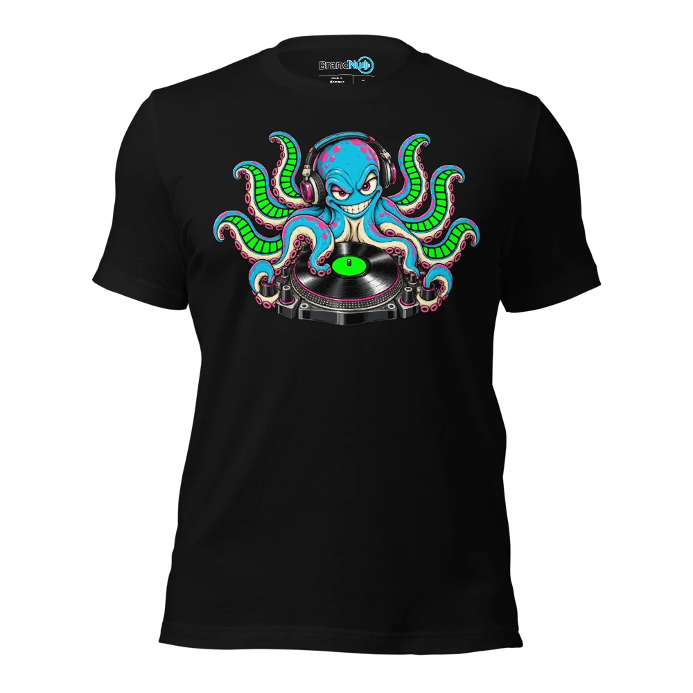Equaliser Octopus Bass Music Graphic T-SHIRT