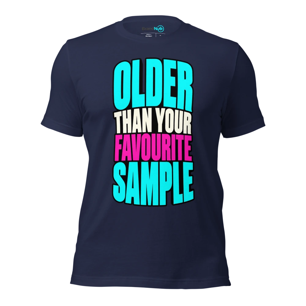 OLDER THAN YOUR FAVOURITE SAMPLE T Shirt Navy Front