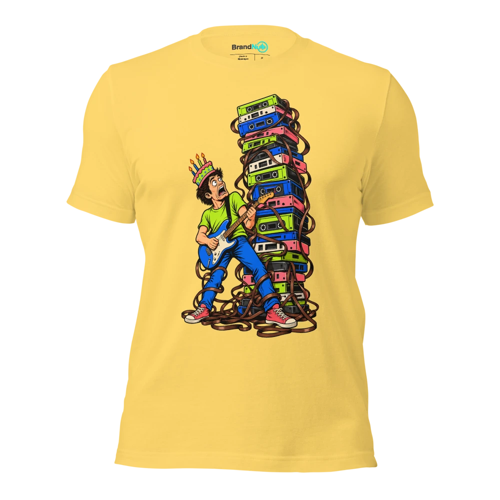 THE BACK CATALOGUE IS NOW A PERSONAL ATTACK T Shirt Yellow Front