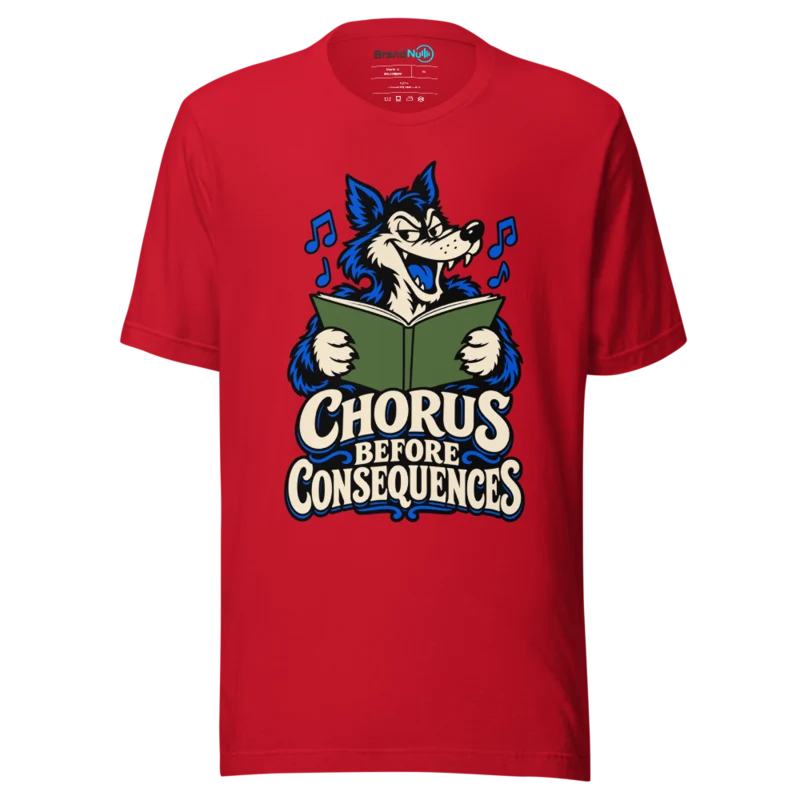 CHORUS BEFORE CONSEQUENCES T Shirt - Red