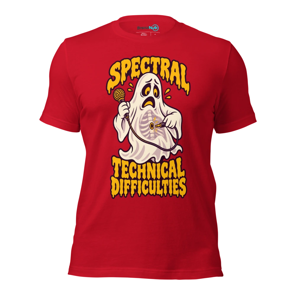 SPECTRAL TECHNICAL DIFFICULTIES T Shirt Red Front