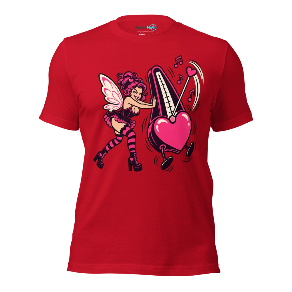 THE FUNK FAIRY HAS ADDED UNNECESSARY SWING T Shirt Red Front