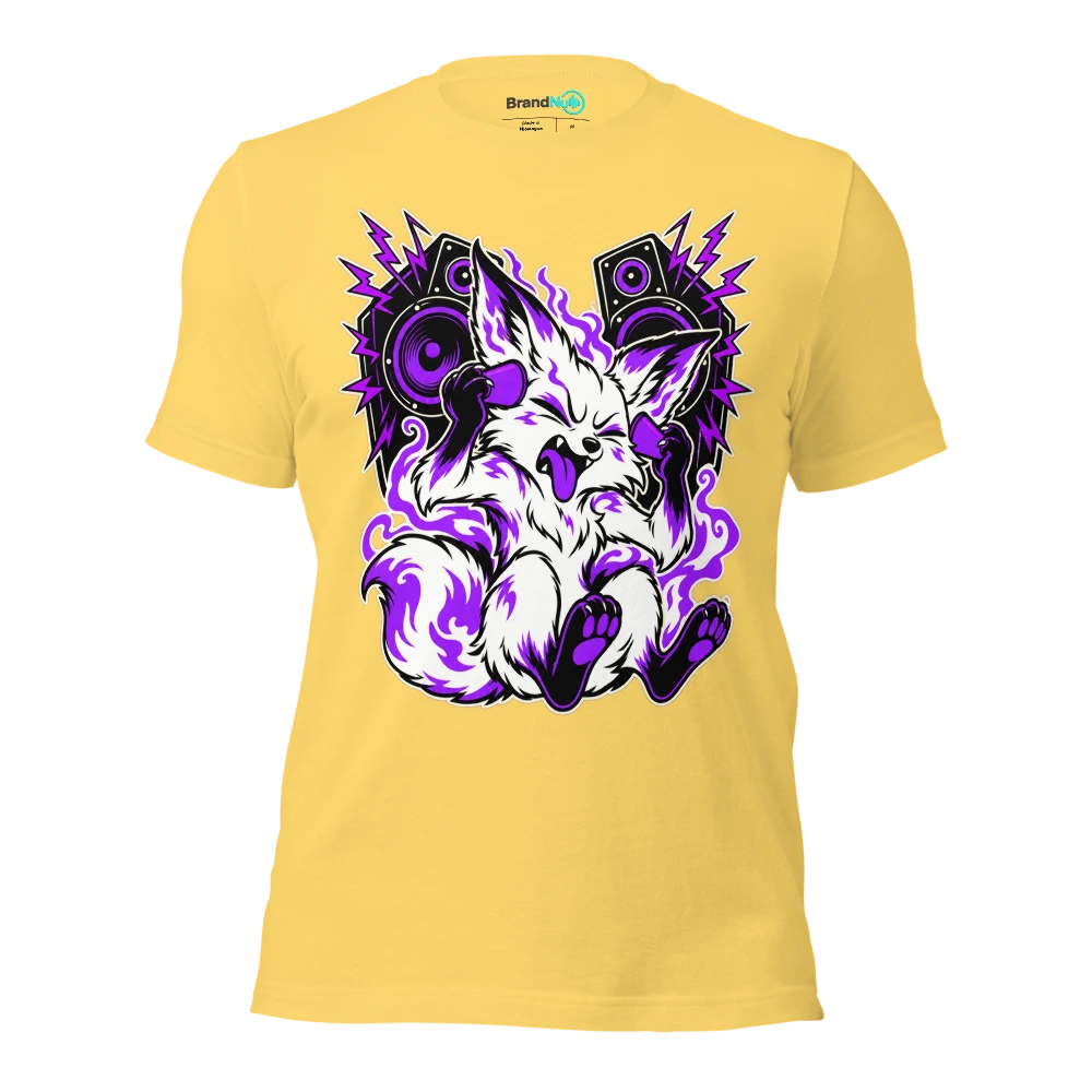 MY SPIRIT ANIMAL NEEDS EARPLUGS T Shirt - Yellow - front - Ghost 2