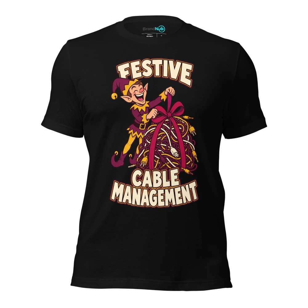 FESTIVE CABLE MANAGEMENT T-SHIRT