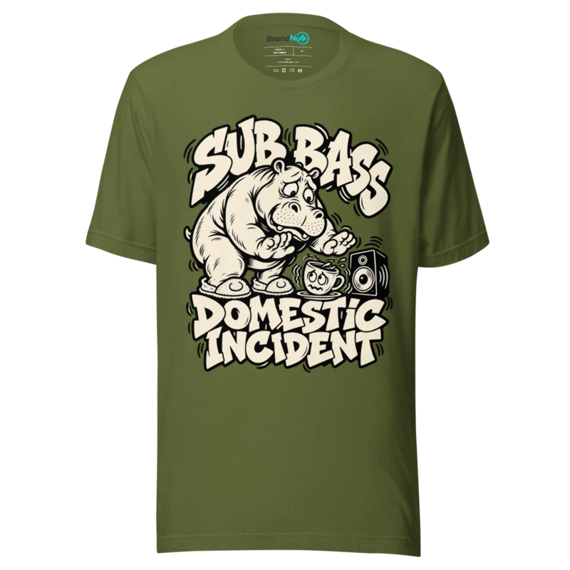 SUB BASS DOMESTIC INCIDENT T Shirt - Olive