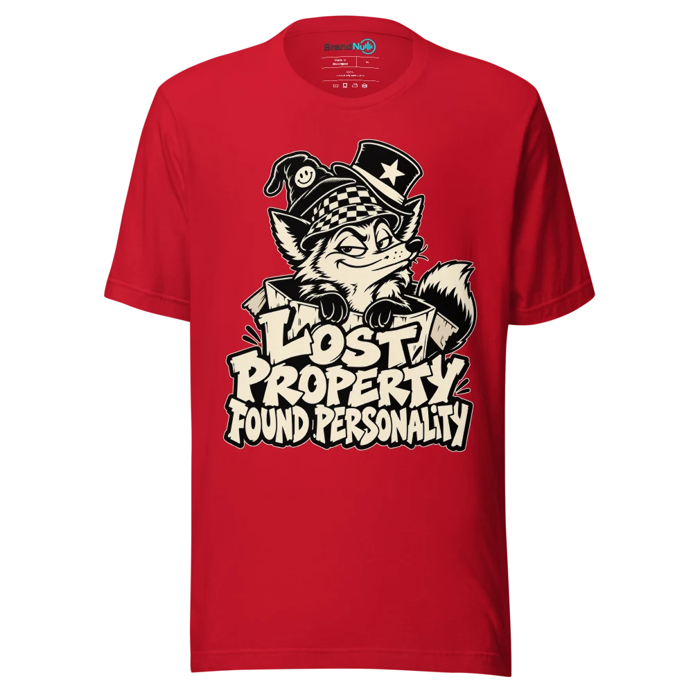 LOST PROPERTY FOUND PERSONALITY T Shirt Red Front