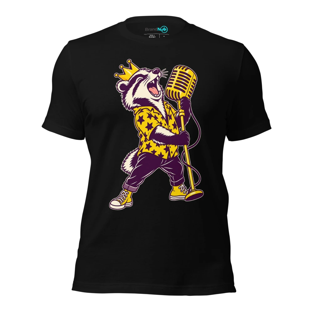 THE BIRTHDAY BADGER HAS FAILED THE QUIET PART T Shirt Black Front