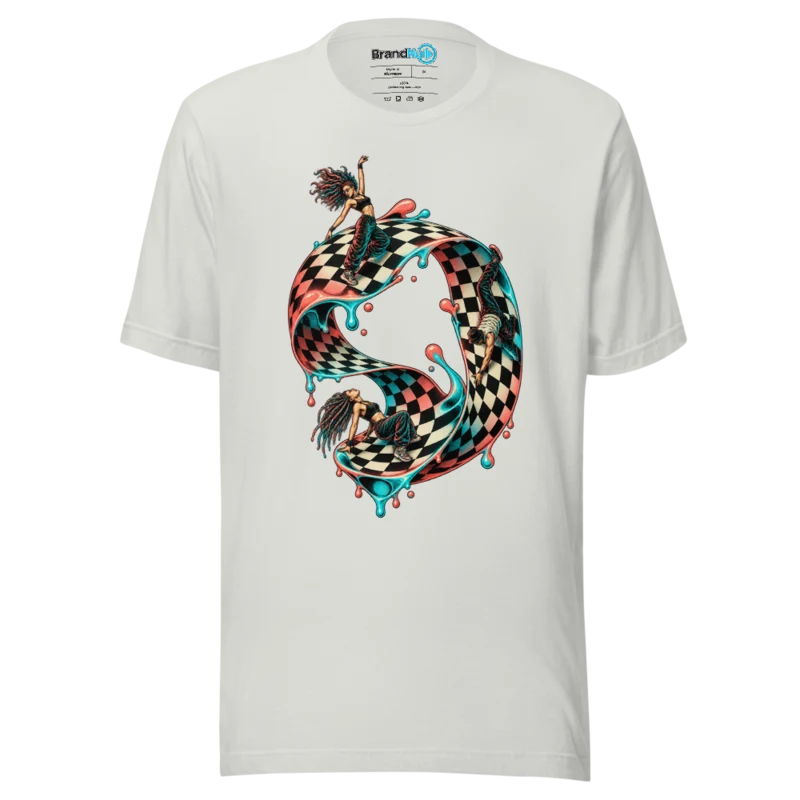 BrandNu Levitating Dancefloor T-Shirt - Silver - Front