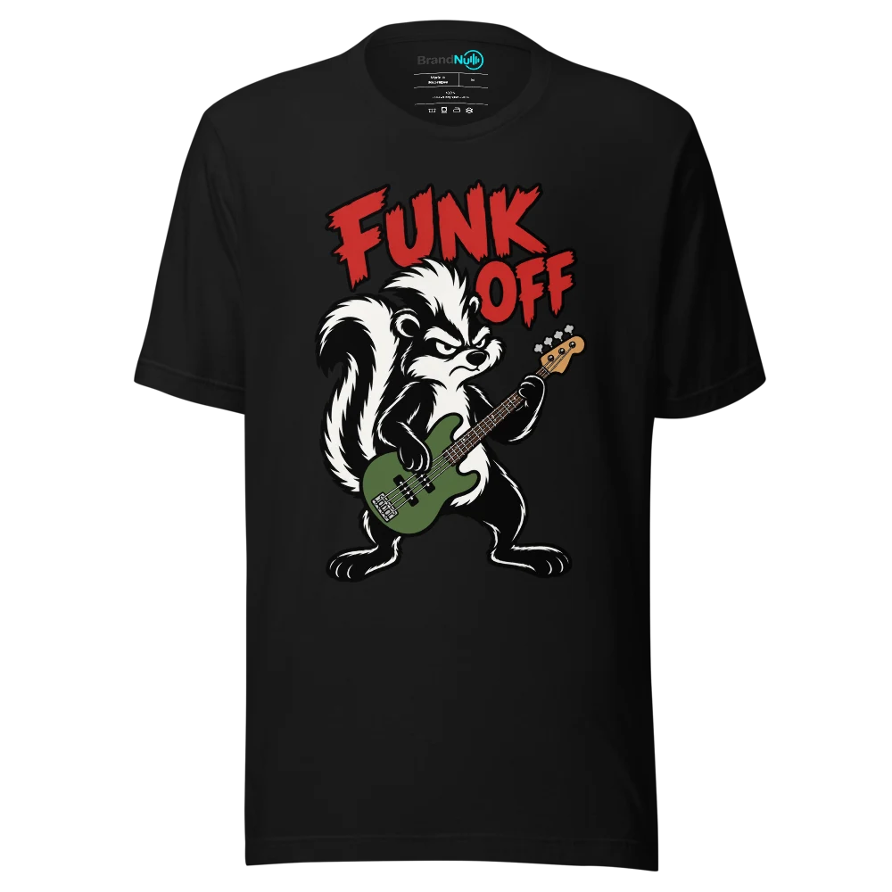 FUNK OFF T Shirt Black Front