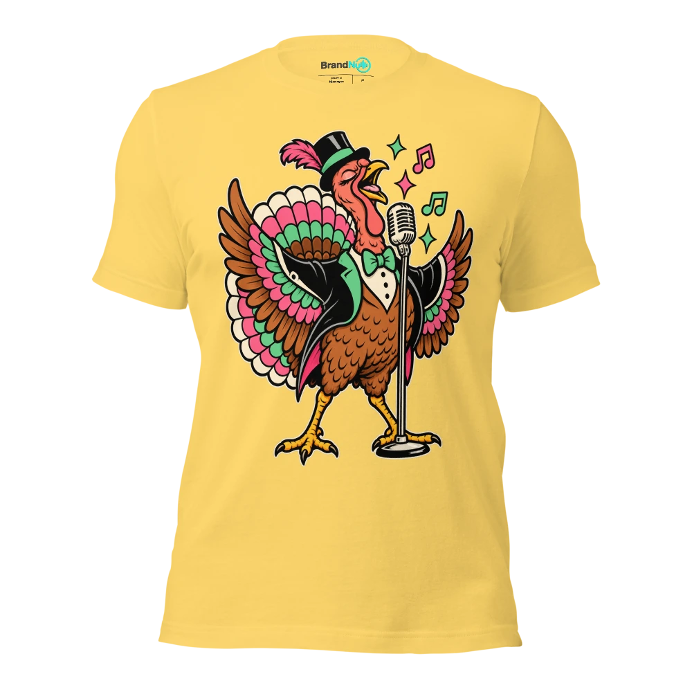 THE TURKEY HAS REQUESTED A SOLO SLOT T Shirt Yellow Front