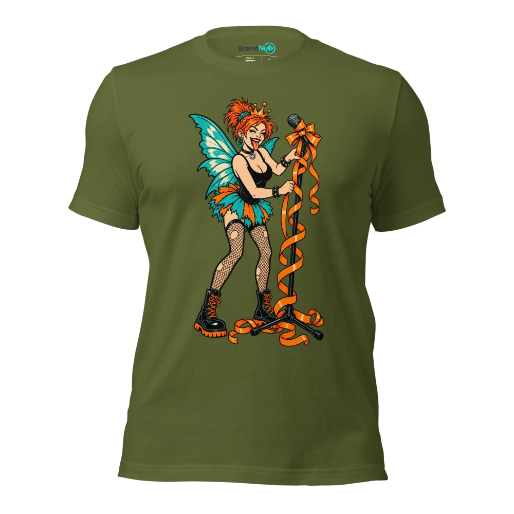 THE PARTY FAIRY HAS CANCELLED THE REHEARSAL T Shirt Olive Front