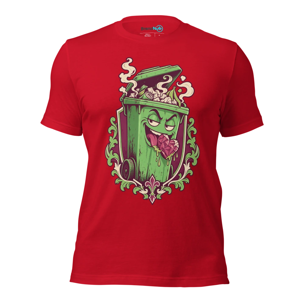 My BrandNu give a fuck has gone straight in the bin T Shirt Red Front