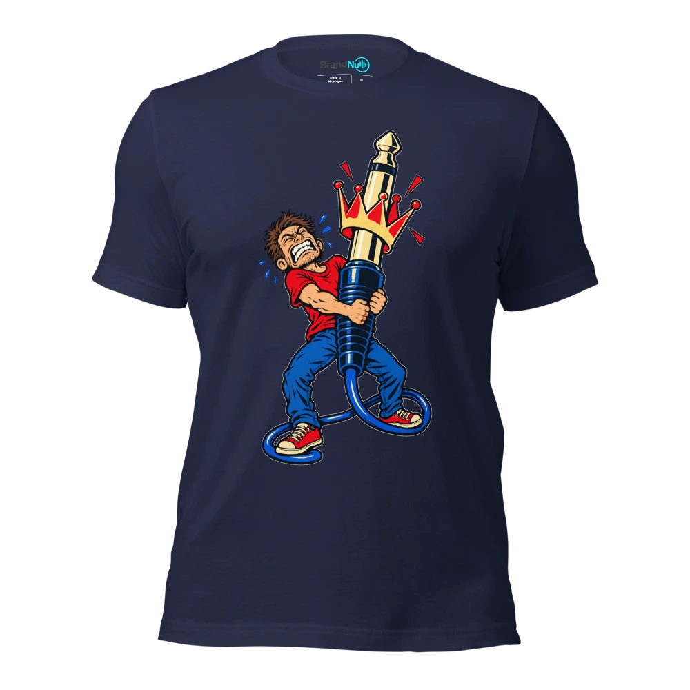 THIS CROWN COMES WITH AUX CUSTODY T Shirt Navy Front