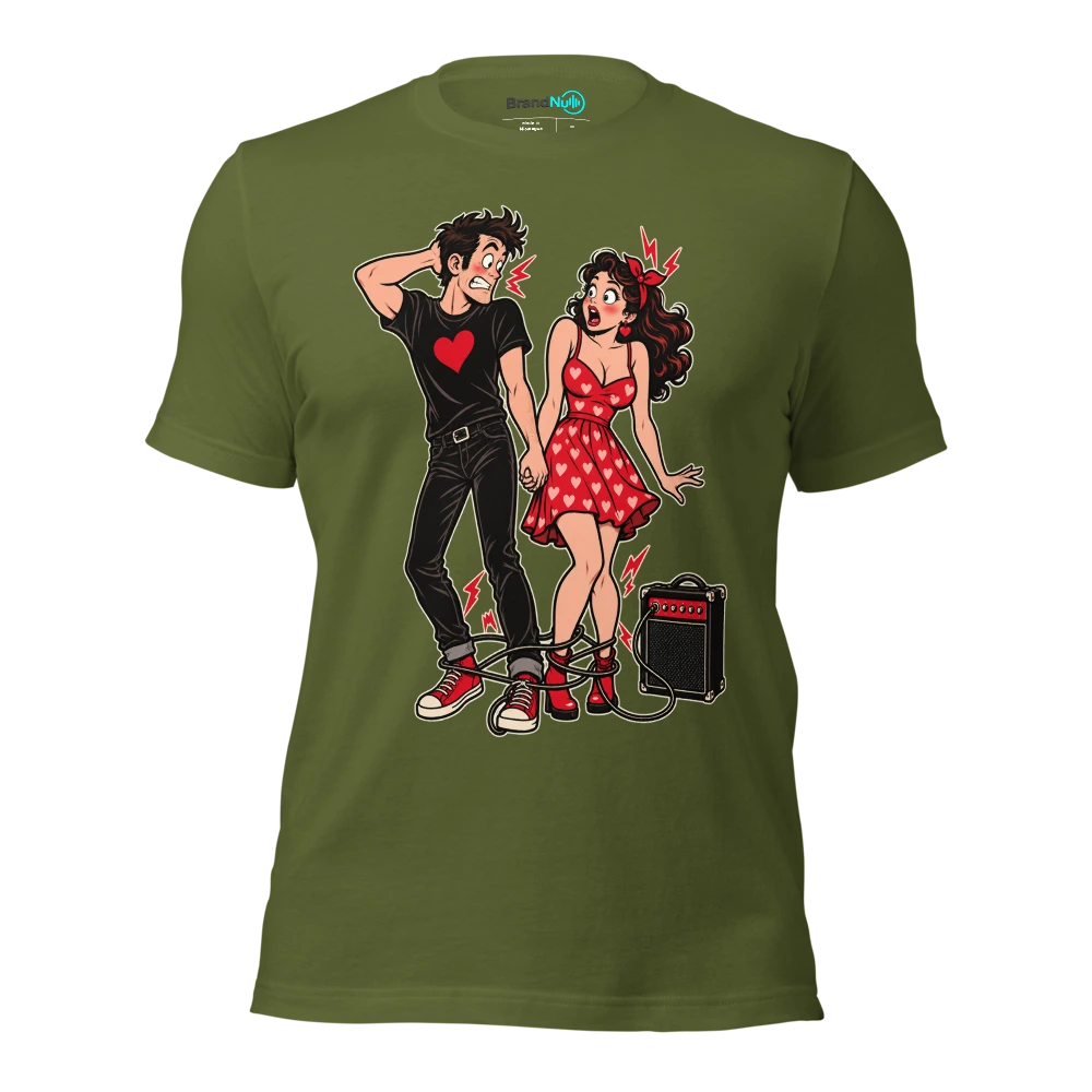 OUR CHEMISTRY HAS A GROUND LOOP T Shirt Olive Front