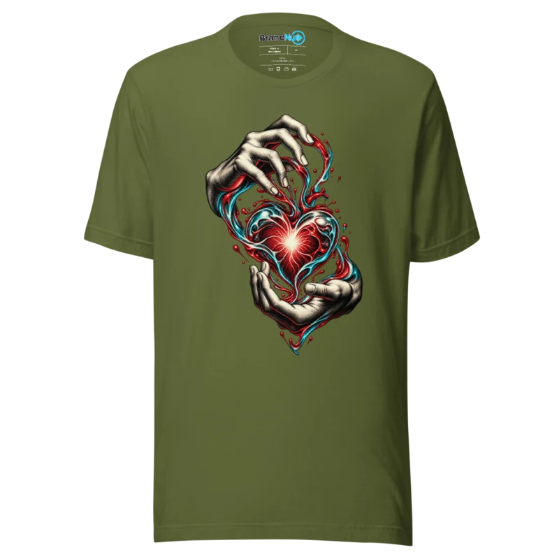 Hands Of Rhythm T Shirt - Olive