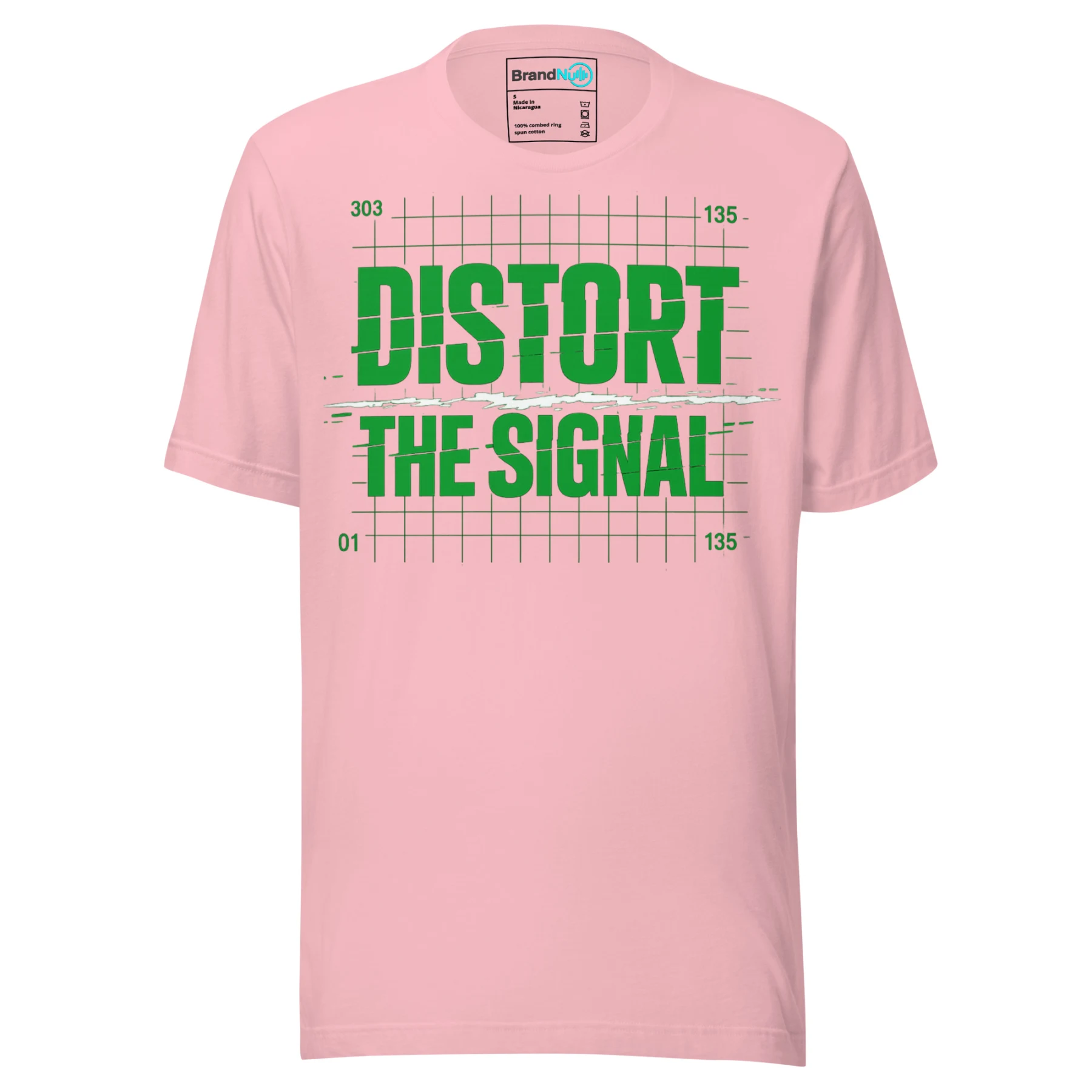 Distort The Signal Techno T Shirt Underground Rave Statement
