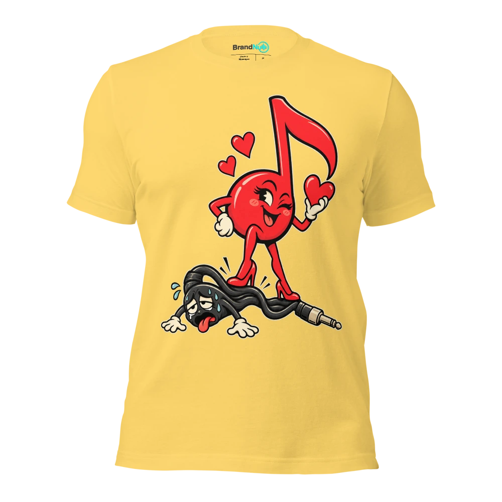 THIS BACKING TRACK IS DOING ALL THE EMOTIONAL LABOUR T Shirt Yellow Front