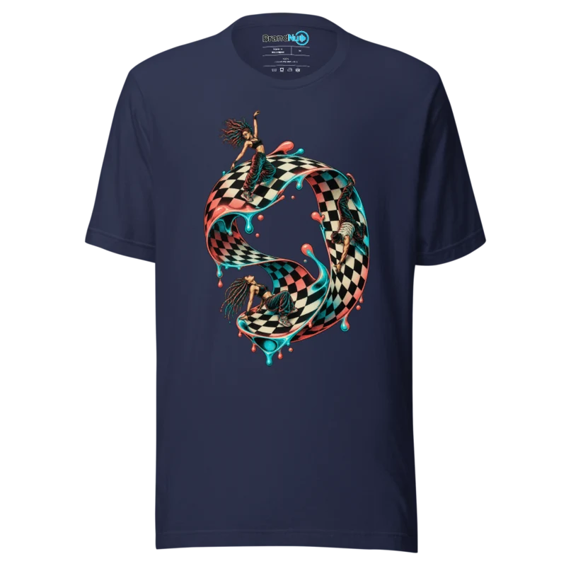 BrandNu Levitating Dancefloor T-Shirt - Navy - Front