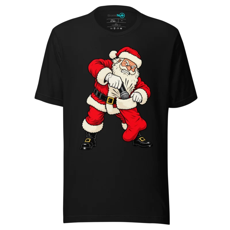 SANTA HAS PUT THE DJ ON MUTE T Shirt - Black