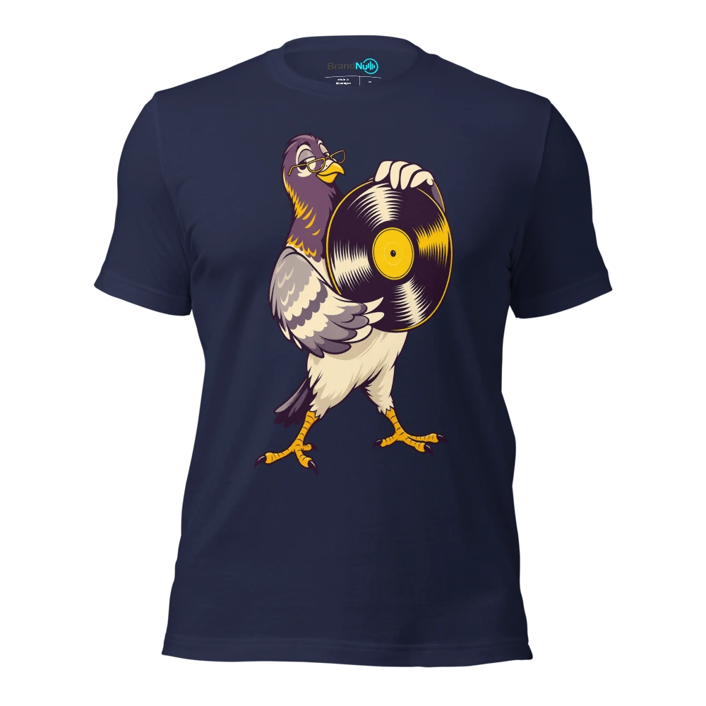 THE PIGEON COLLECTOR HAS FOUND A BIRTHDAY REISSUE T Shirt Navy Front