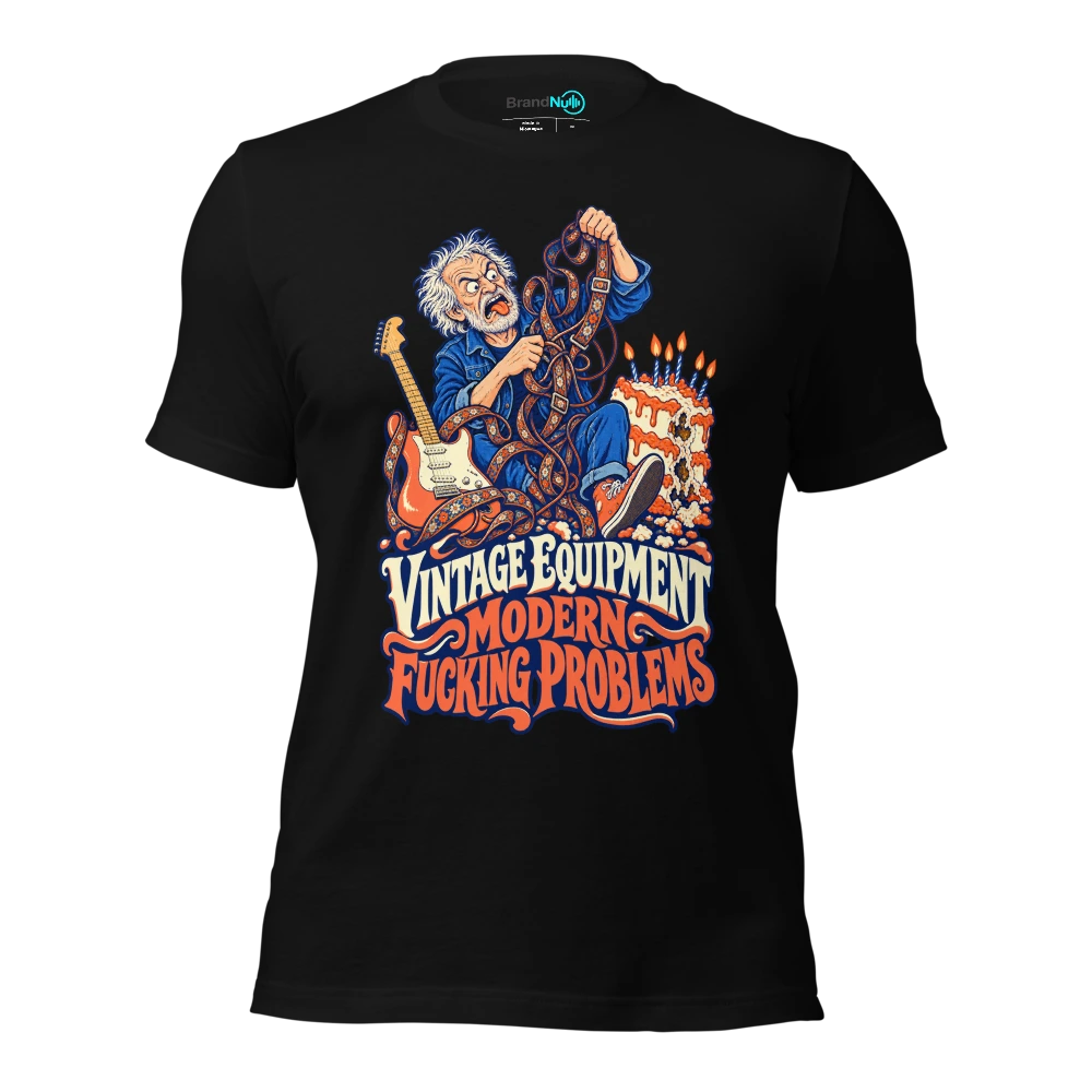 VINTAGE EQUIPMENT MODERN FUCKING PROBLEMS T-SHIRT