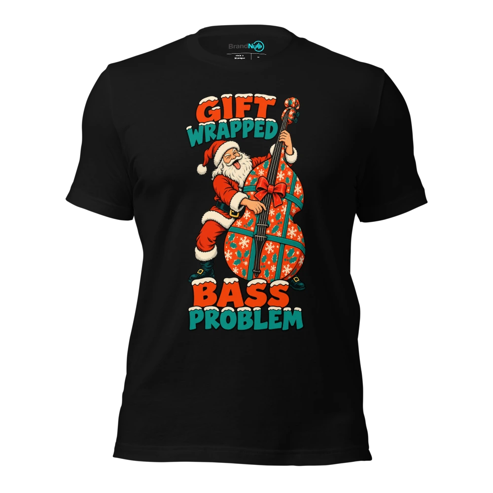GIFT WRAPPED BASS PROBLEM T-SHIRT