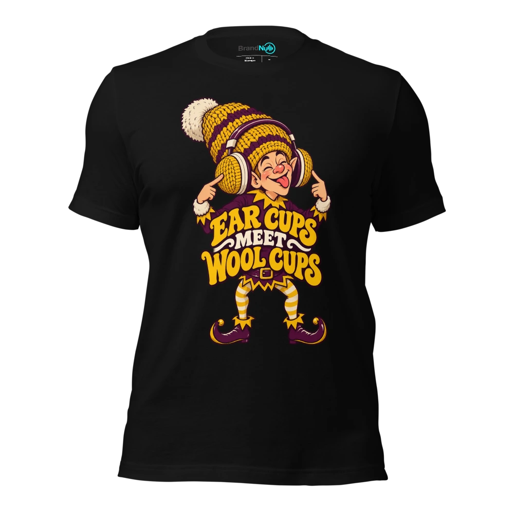 EAR CUPS MEET WOOL CUPS T-SHIRT