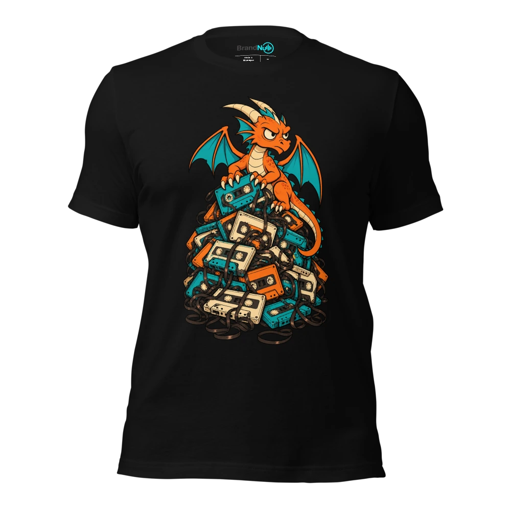 THE DEMO DRAGON HAS HOARDED EVERY BAD TAKE T Shirt Black Front