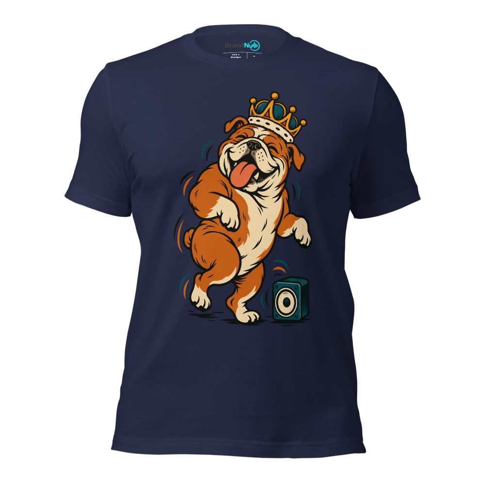 THE BIRTHDAY BULLDOG HAS DEMANDED A VICTORY LAP T Shirt Navy Front