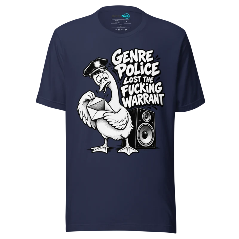 GENRE POLICE LOST THE FUCKING WARRANT T Shirt - Navy