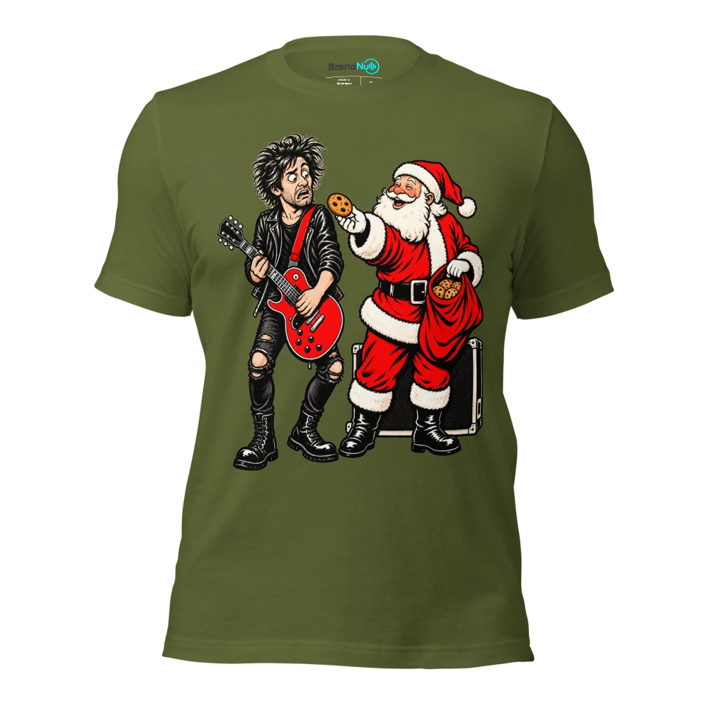 MY FESTIVE GIG FEE IS IN BISCUITS AGAIN T Shirt Olive Front