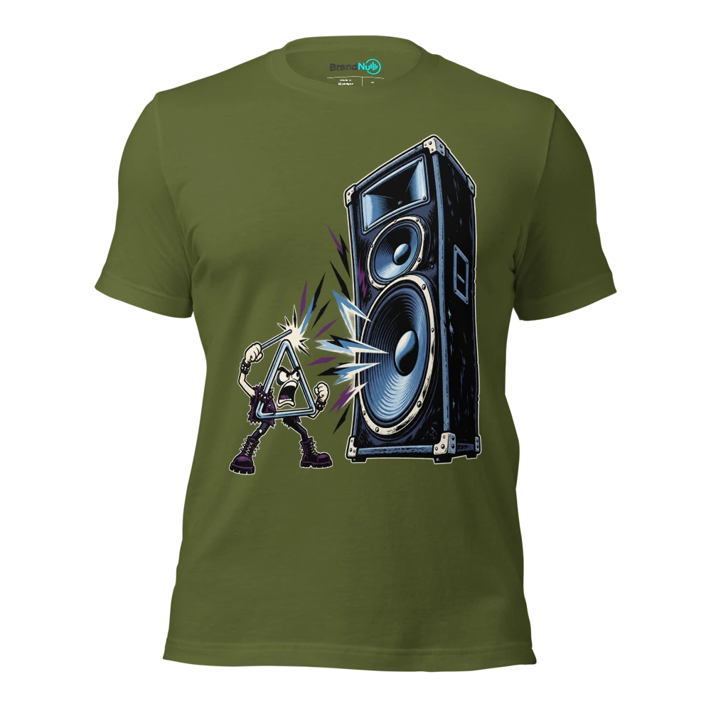 THE TRIANGLE HAS ASKED FOR ITS OWN MONITOR T Shirt Olive Front